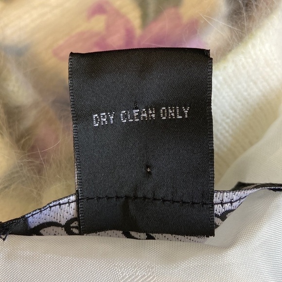 Lee Sands Women’s Orchid and Monstera Print Angora Cardigan Sweater Size 1X NWOT - Picture 10 of 14